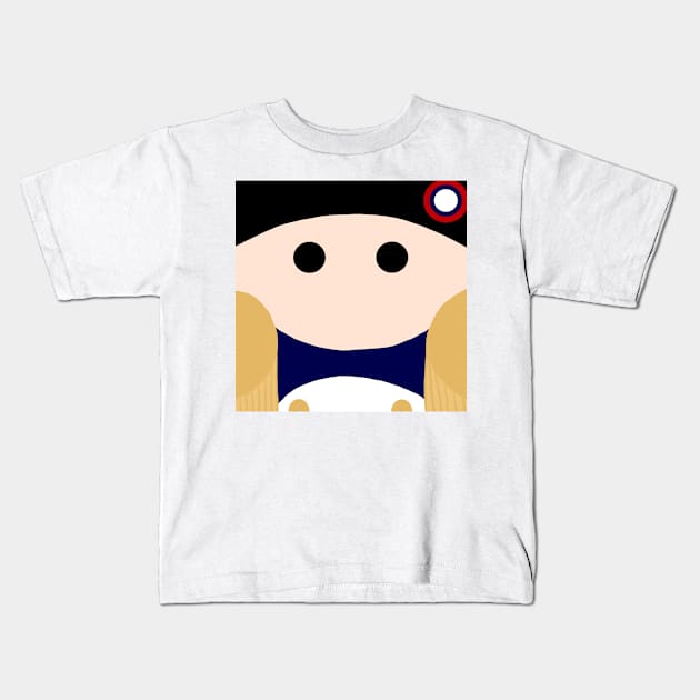 Minimalistic Napoleon Kids T-Shirt by alxandromeda